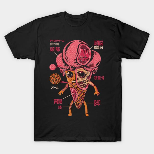 Ice Cream Kaiju T-Shirt by Ilustrata